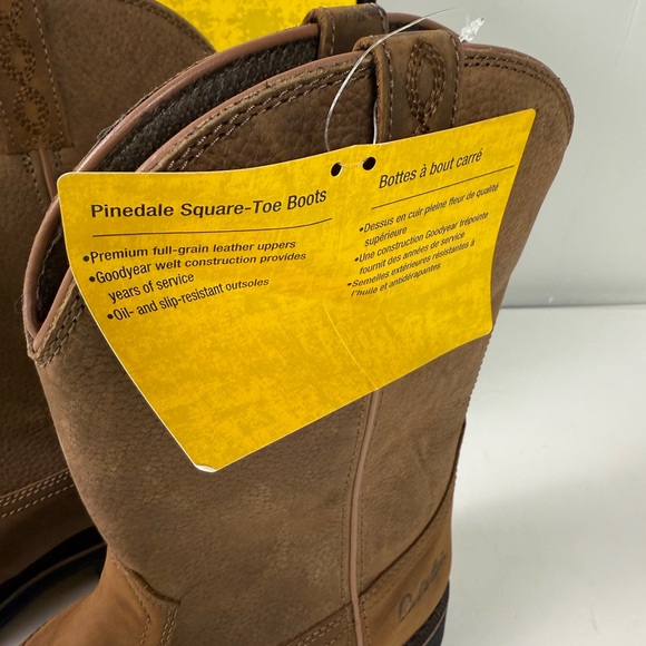 Cabela’s Pinedale Square Toe Leather Boots NIB New Men’s 13 - Picture 2 of 11